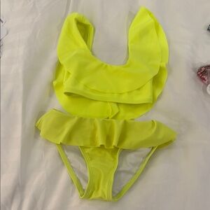 Stella Cove Neon Yellow Bikini Girls 4